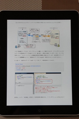 初代 iPad での表示